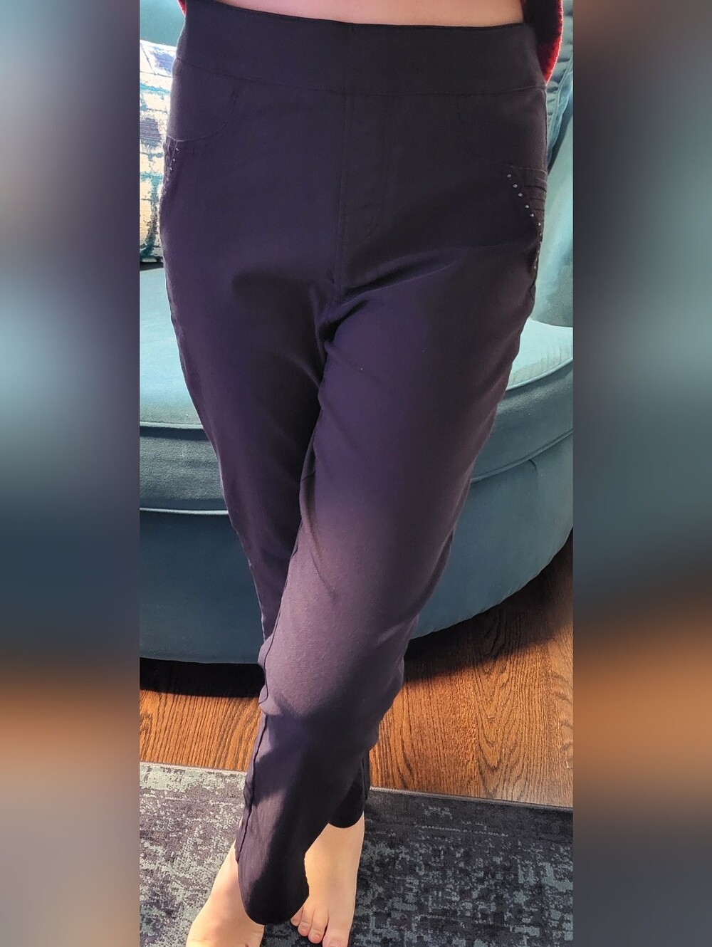 Classic Slim-Fit Navy Women's Pants Coco Y Club